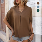 R&B | Drop F maus Ärmel solide Farbe Shirt Frauen