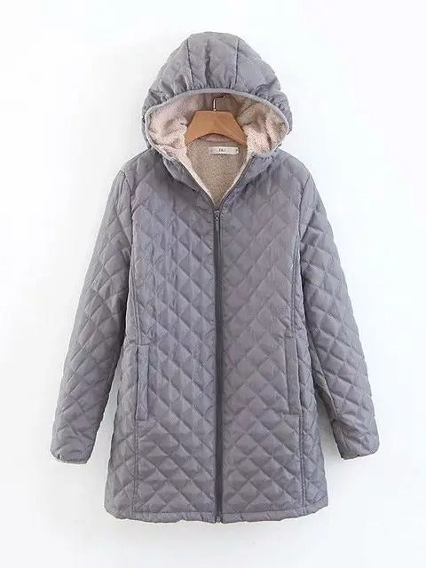 R&B | Warme Steppjacke mit Kapuze