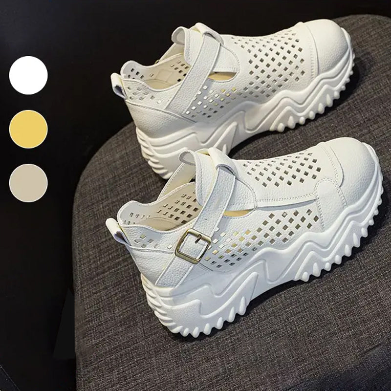 Atmungsaktive Sommer-Schuhe für Damen mit dicken Sohlen R&B R&B