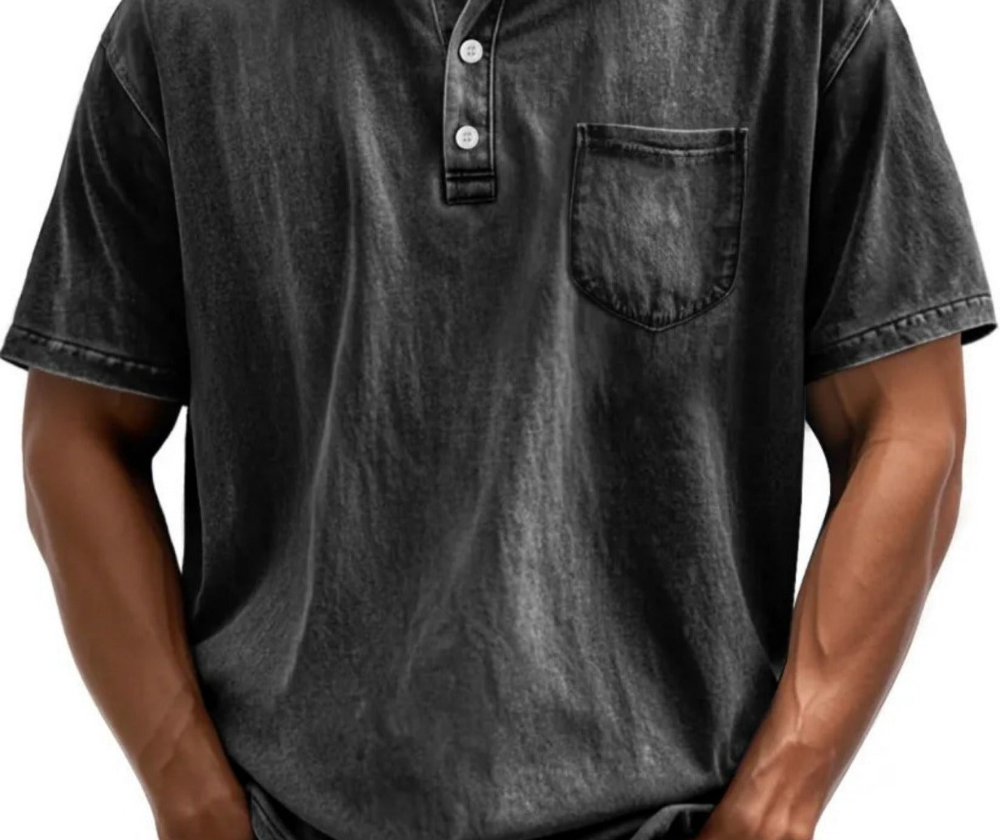 R&B | Button-Down-Hemd mit Revers