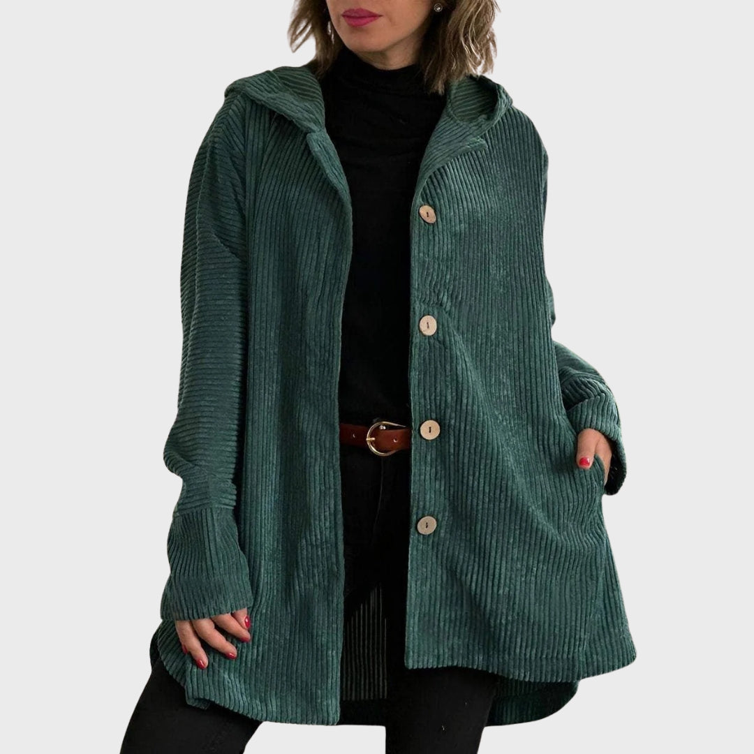 R&B | Gemütliche Kordjacke mit Kapuze