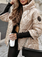 R&B | Patchwork-Jacke mit Kapuze