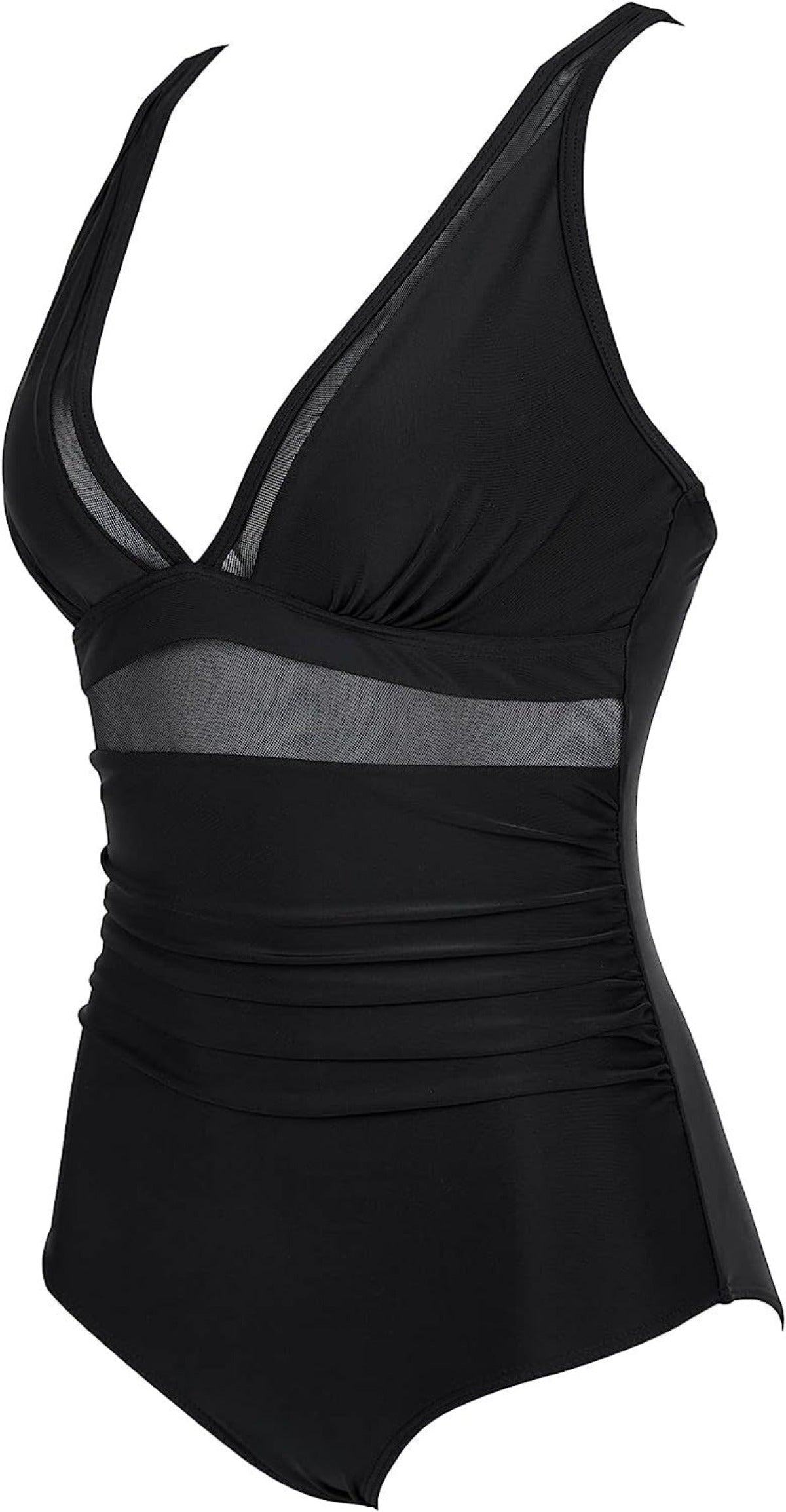 R&B | Einteiliger hohler Badeanzug mit hoher Taille