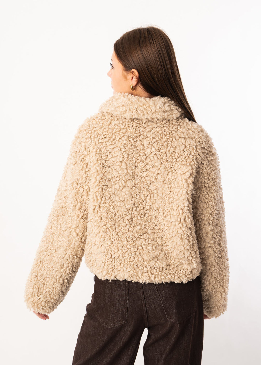 R&B | Locker Sitzende Schafslederjacke mit Locken