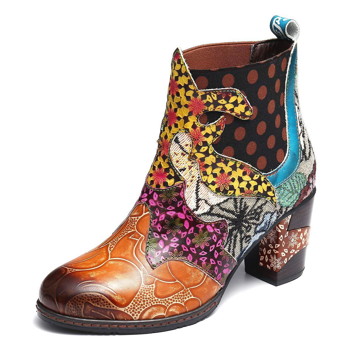 Lederstiefel für Damen mit einzigartigen Details R&B