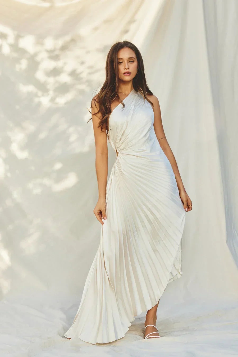 Sabrina | Eine Schulter-Maxikleid