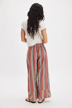 R&B | Gestreifte Hose mit weitem Bein