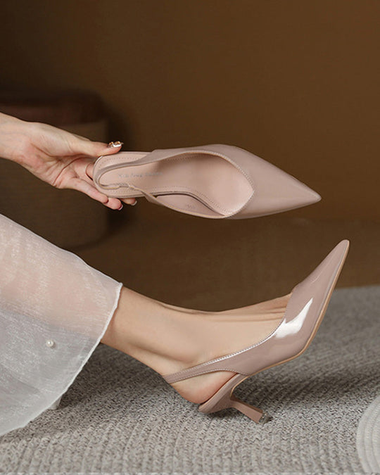 R&B | Einfarbige, Temperamentvolle High Heels mit Spitzer Zehenpartie