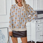 R&B | Strickjacke mit Blumenmuster