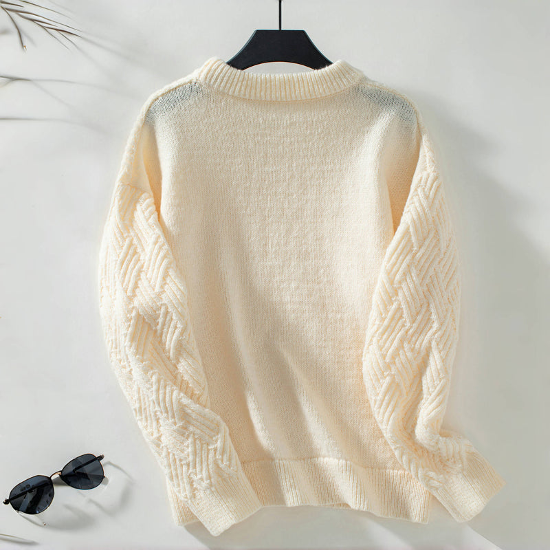 R&B | Einfarbiger Pullover Mit Weichem Stoff