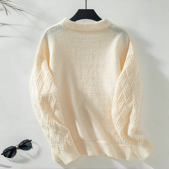 R&B | Einfarbiger Pullover Mit Weichem Stoff
