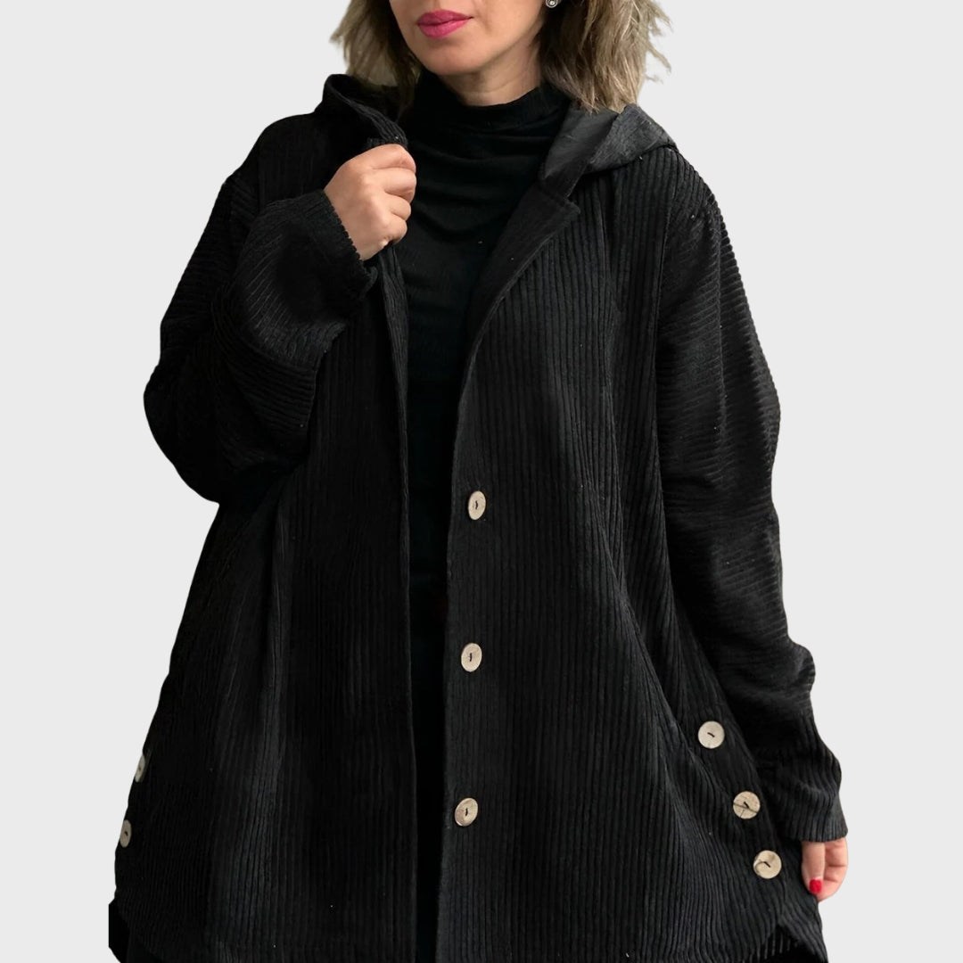 R&B | Gemütliche Kordjacke mit Kapuze