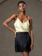 R&B | V-Ausschnitt Reine Seide Spaghettiträger Camisole Top