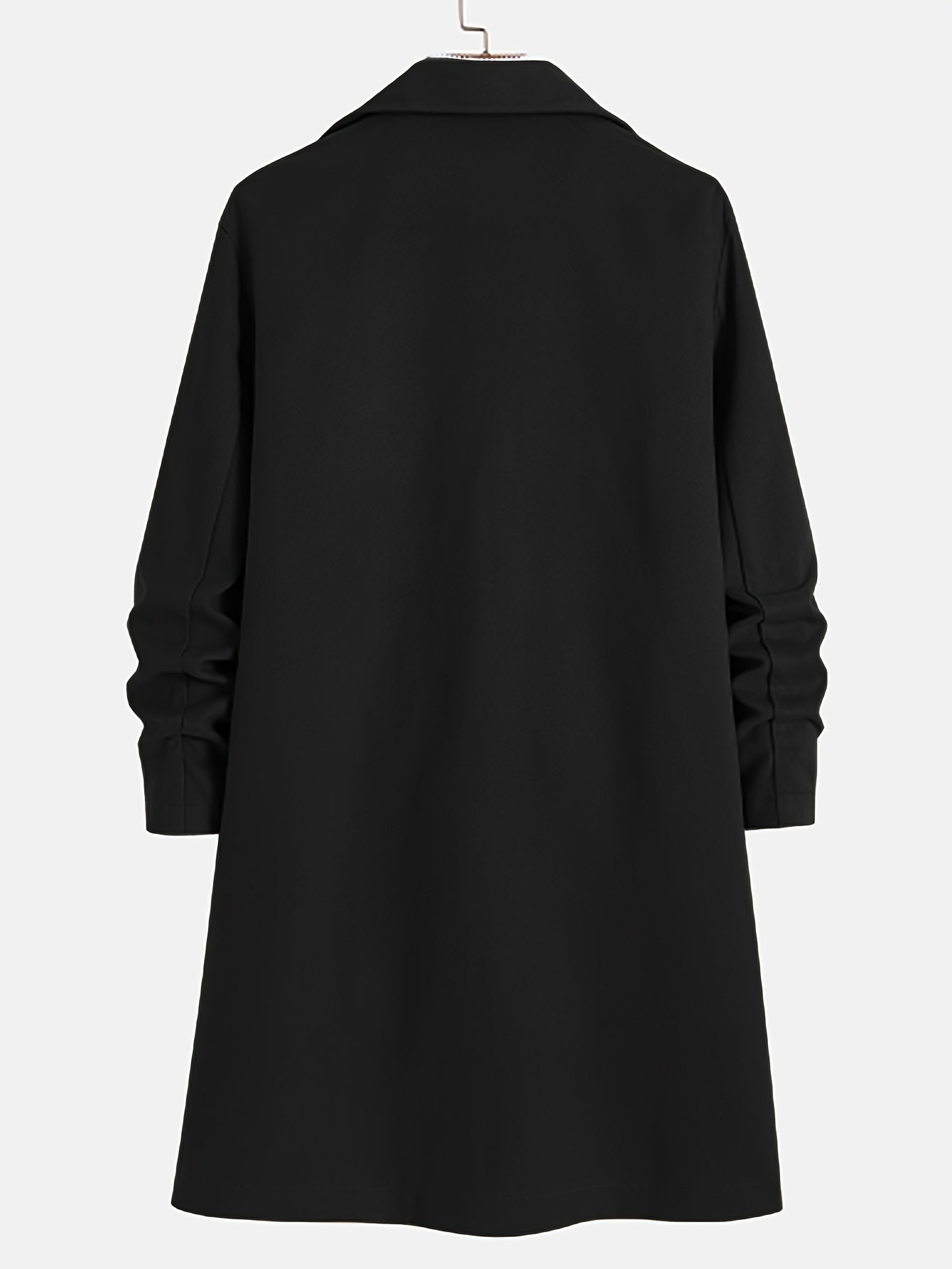 R&B | Elegante Lange Jacke Polyester und Wolle Klassisch und Warm
