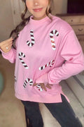 R&B | Weihnachts-Pailletten-Lässiger Rundhals Langarm-Sweatshirt