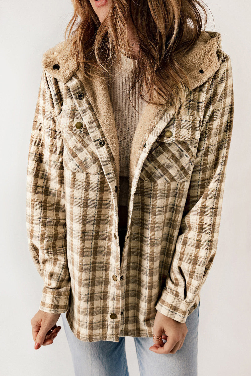 R&B | Gitterjacke mit Plüschfutter Warm und Stilvoll Ideal für Den Alltag