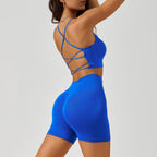 R&B | Yoga-Set mit gekreuztem Rücken
