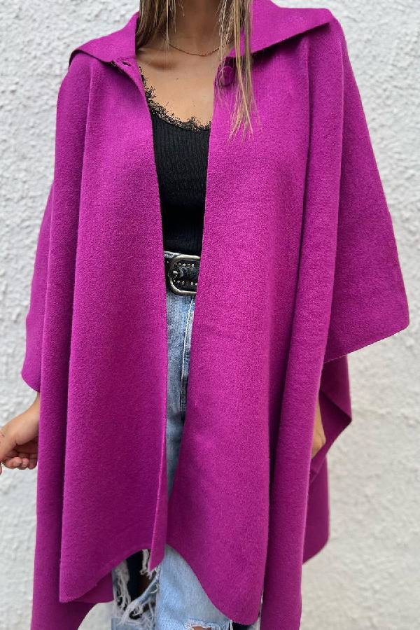 R&B | Farbe lässiger Cardigan lockere Einzelknopf Windbreaker Jacke