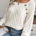 R&B | Strickjacke mit Knöpfen, Langärmlig für Frauen, Herbst-Winter