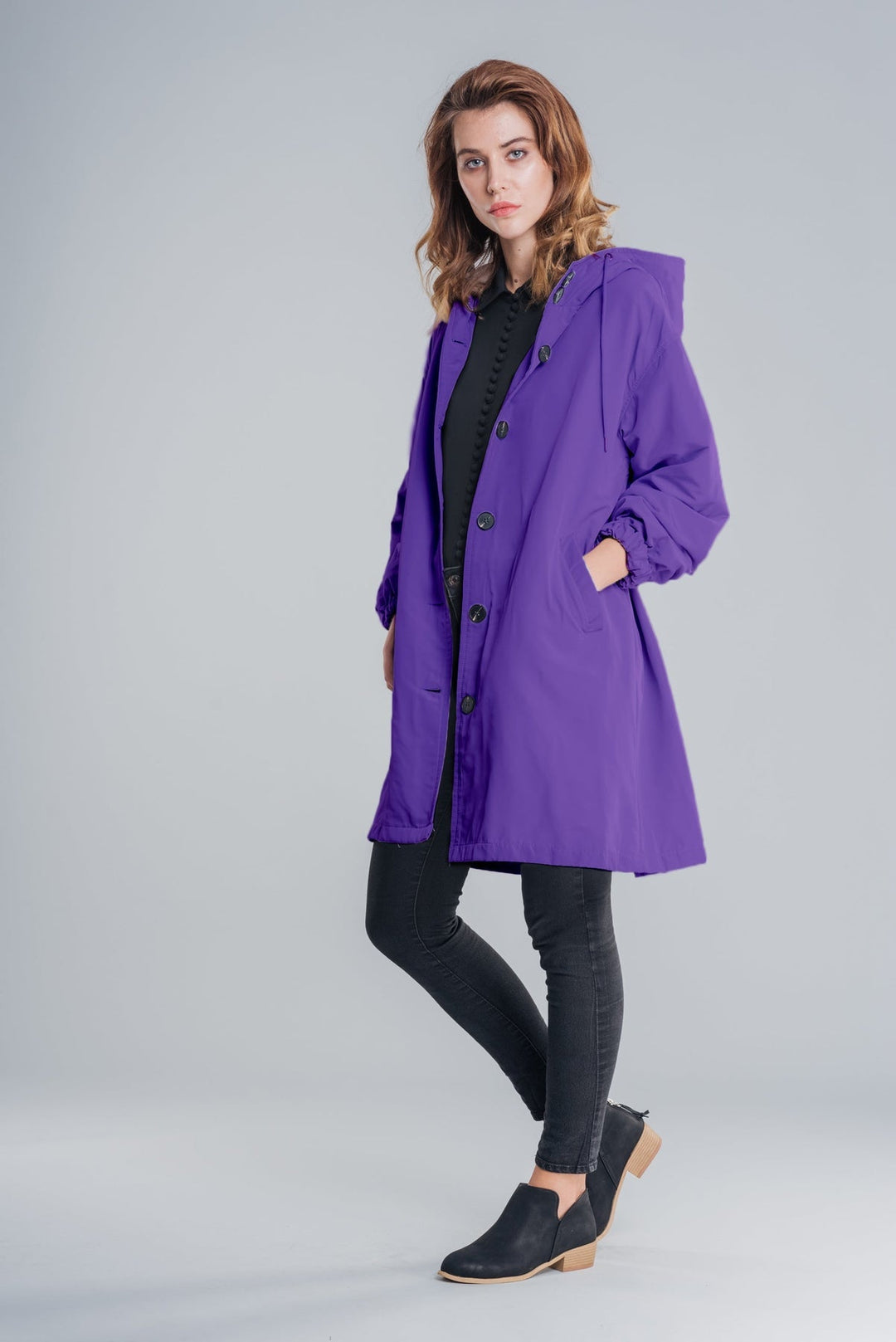 R&B | Kapuzen-Windbreaker Übergroße Regenjacke Für Frauen Ideal für Outdoor-Aktivitäten