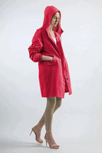 R&B | Kapuzen-Windbreaker Übergroße Regenjacke Für Frauen Ideal für Outdoor-Aktivitäten