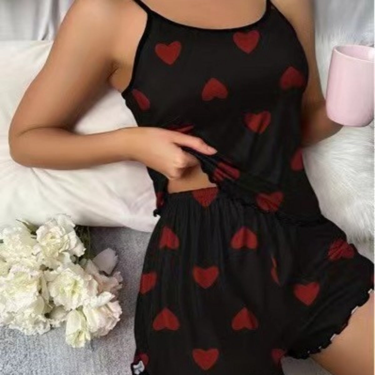 R&B | Hosenträgerweste Shorts Loungewear Set