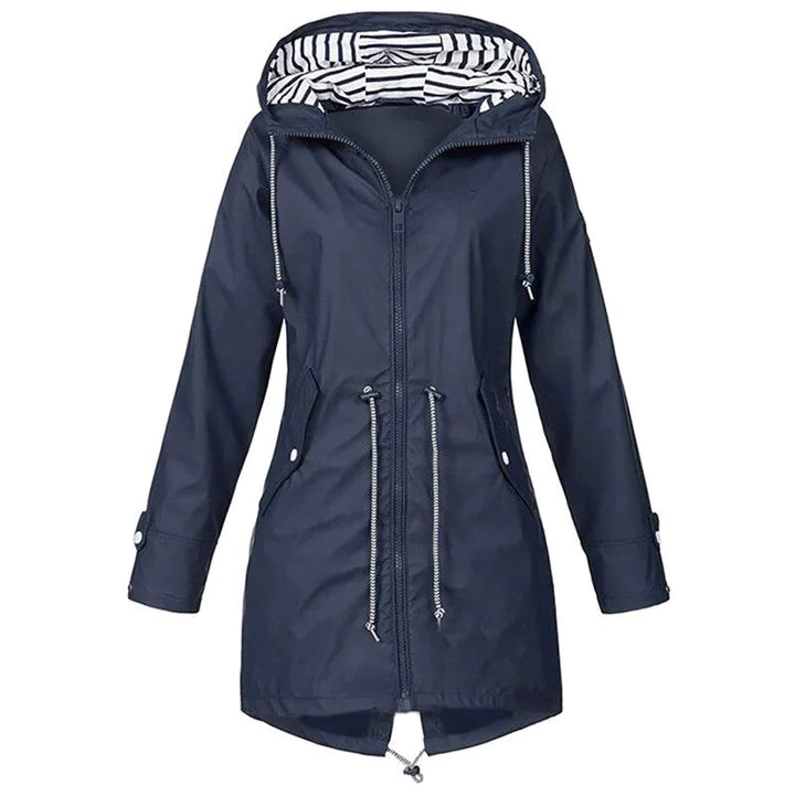 R&B | Wind- und wasserfeste lange Regenjacke