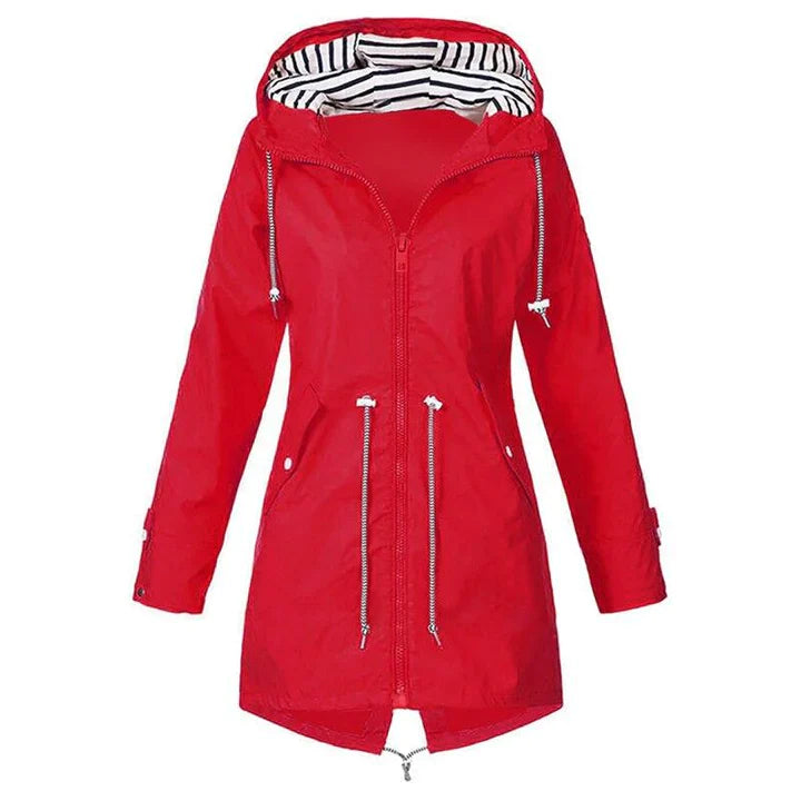 R&B | Wind- und wasserfeste lange Regenjacke