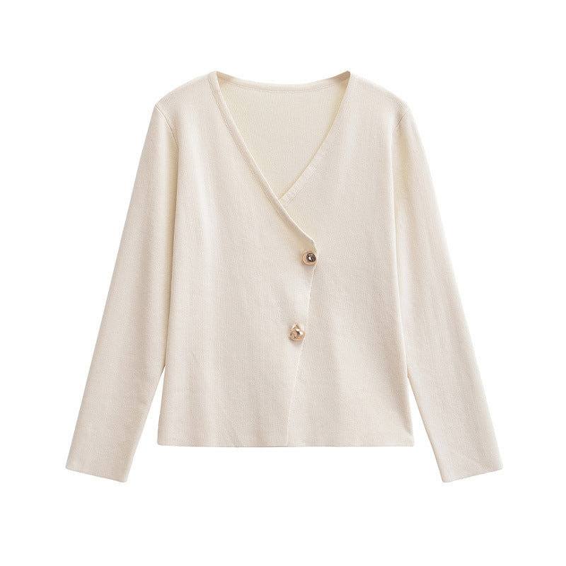 R&B | Stylischer asymmetrischer Strickcardigan für Damen