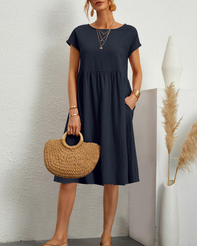 EB Kleid mit Rundhalsausschnitt