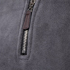 R&B | Strickpullover mit Half-Zip Wollmischung Klassisch und Bequem