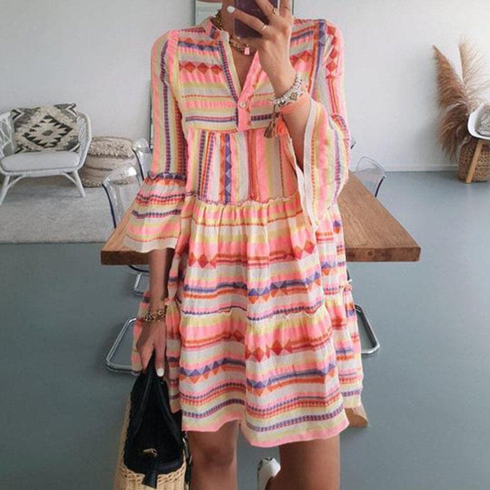 R&B | Schöne Sommerkleid mit Vielen Mustern