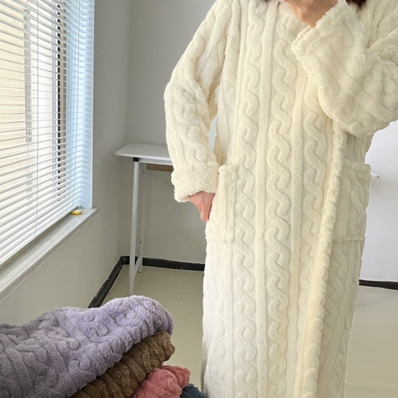 R&B | Winter korallen Samt-Homewear