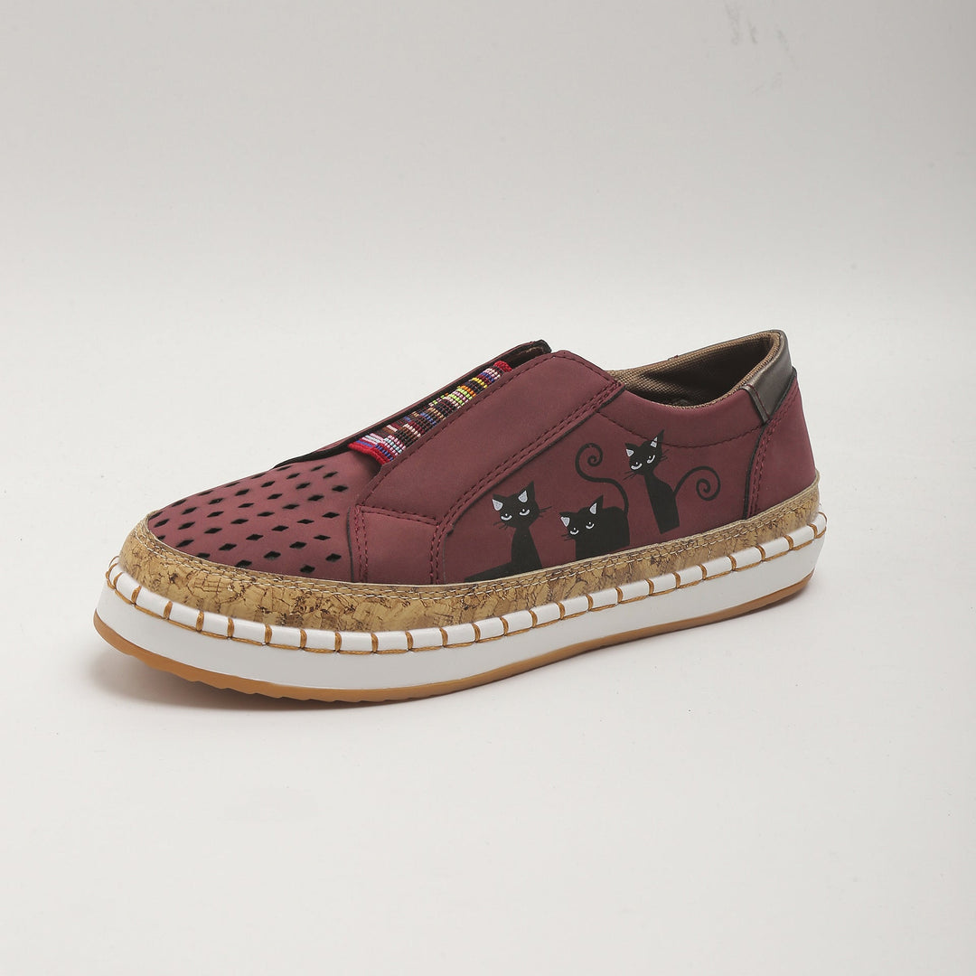 Retro flache Freizeitschuhe R&B