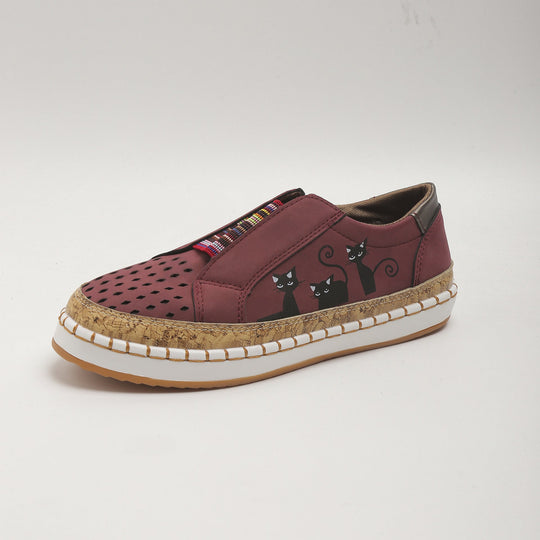 Retro flache Freizeitschuhe R&B
