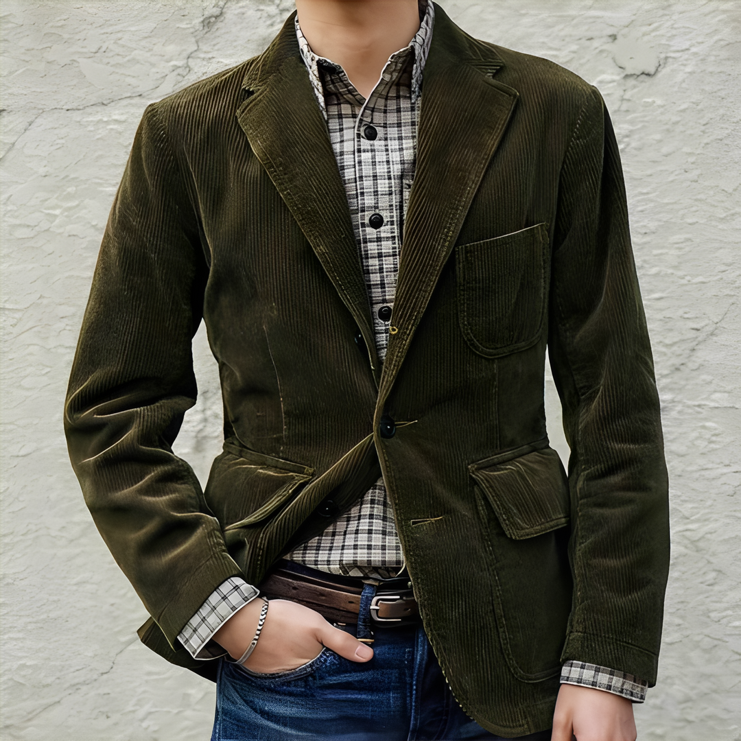 R&B | Legere Wolljacke mit Taschen für Herren