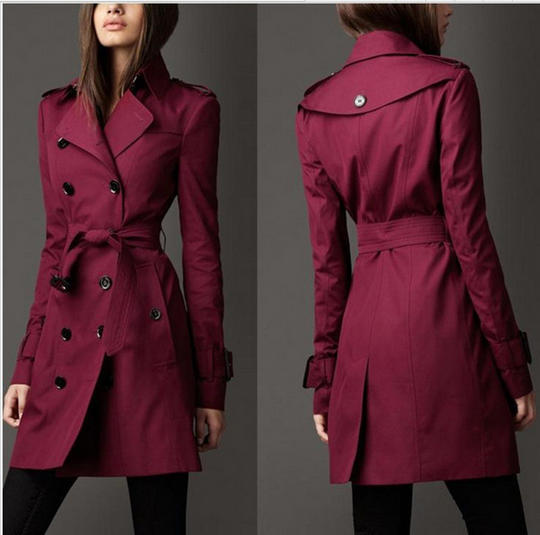 R&B | Schlanker Trenchcoat mit Doppelter Knopfreihe