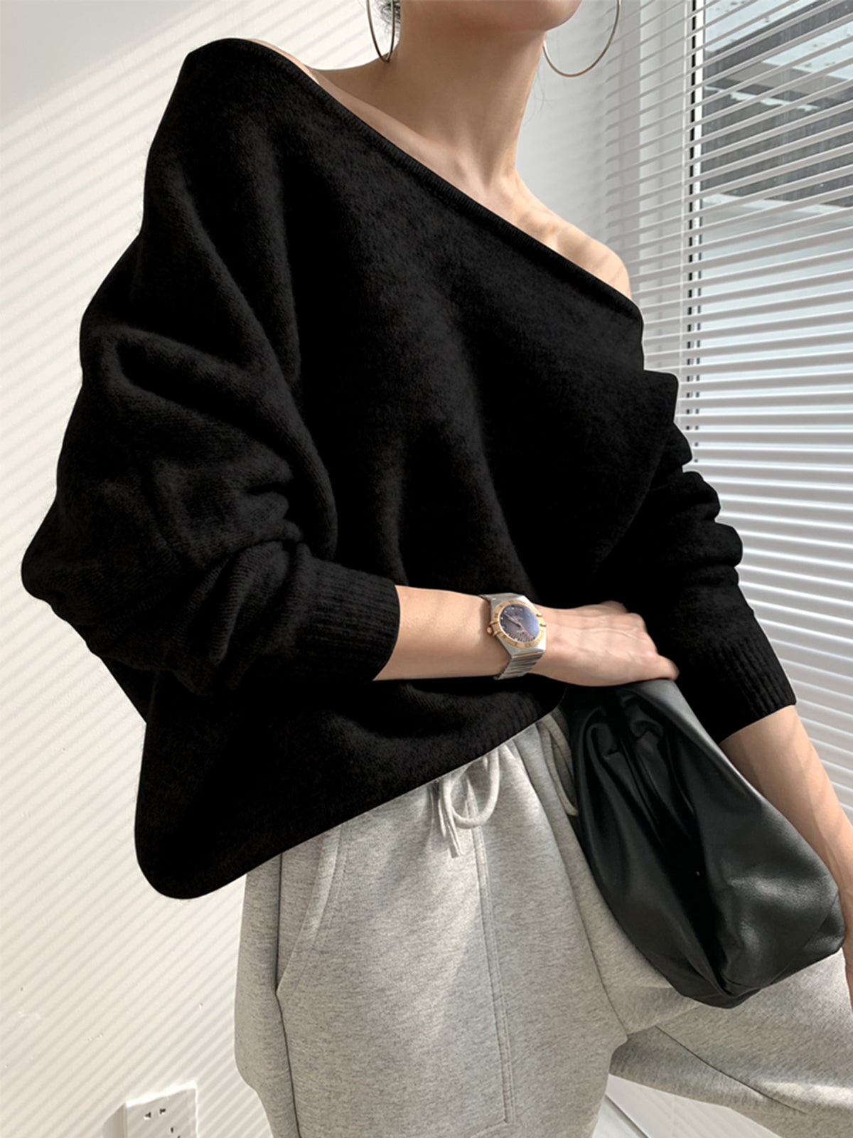 R&B | Pullover Asymmetrisch für Damen Warm
