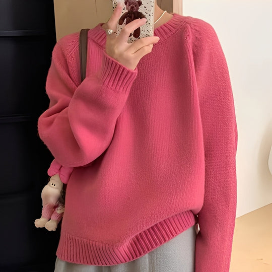 R&B | Damen Oversize-Pullover mit Schlichtem Look