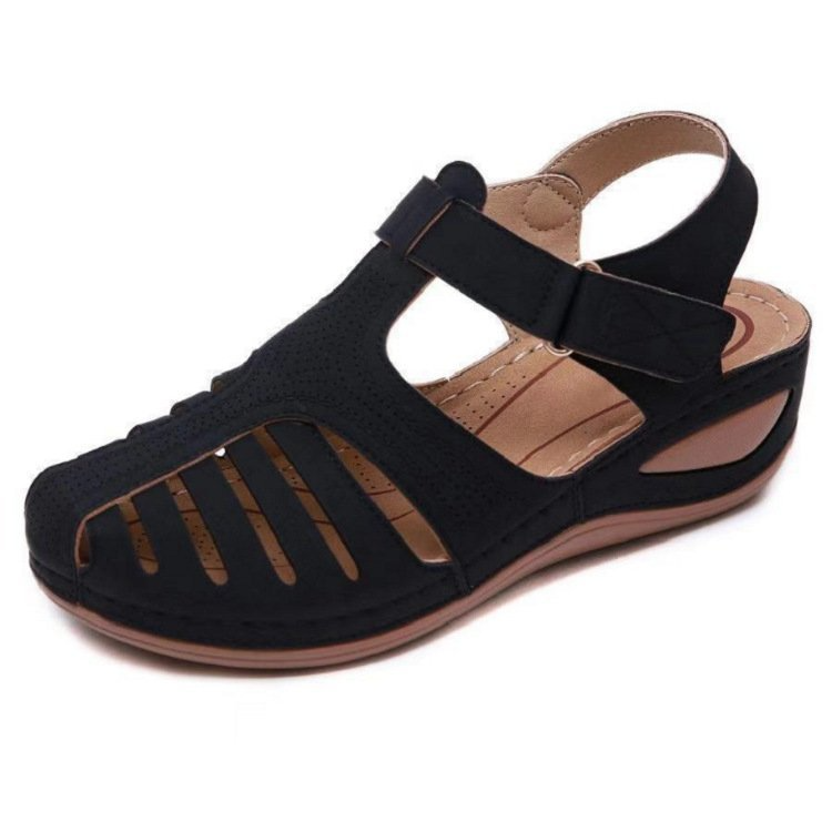 Khaki Leder SommerkomfortSandalen R&B