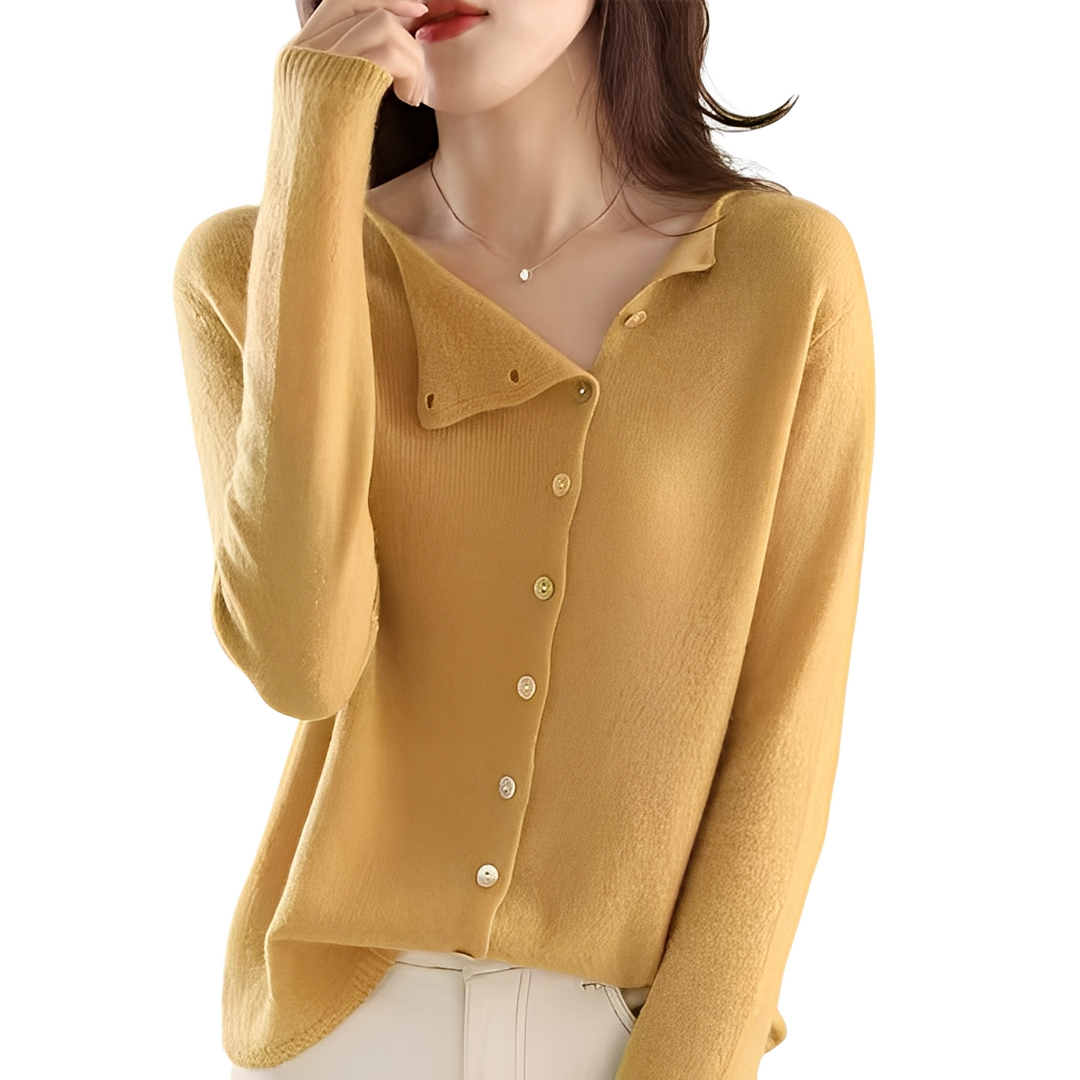 R&B | Casual Strickjacke mit langen Ärmeln aus Wolle