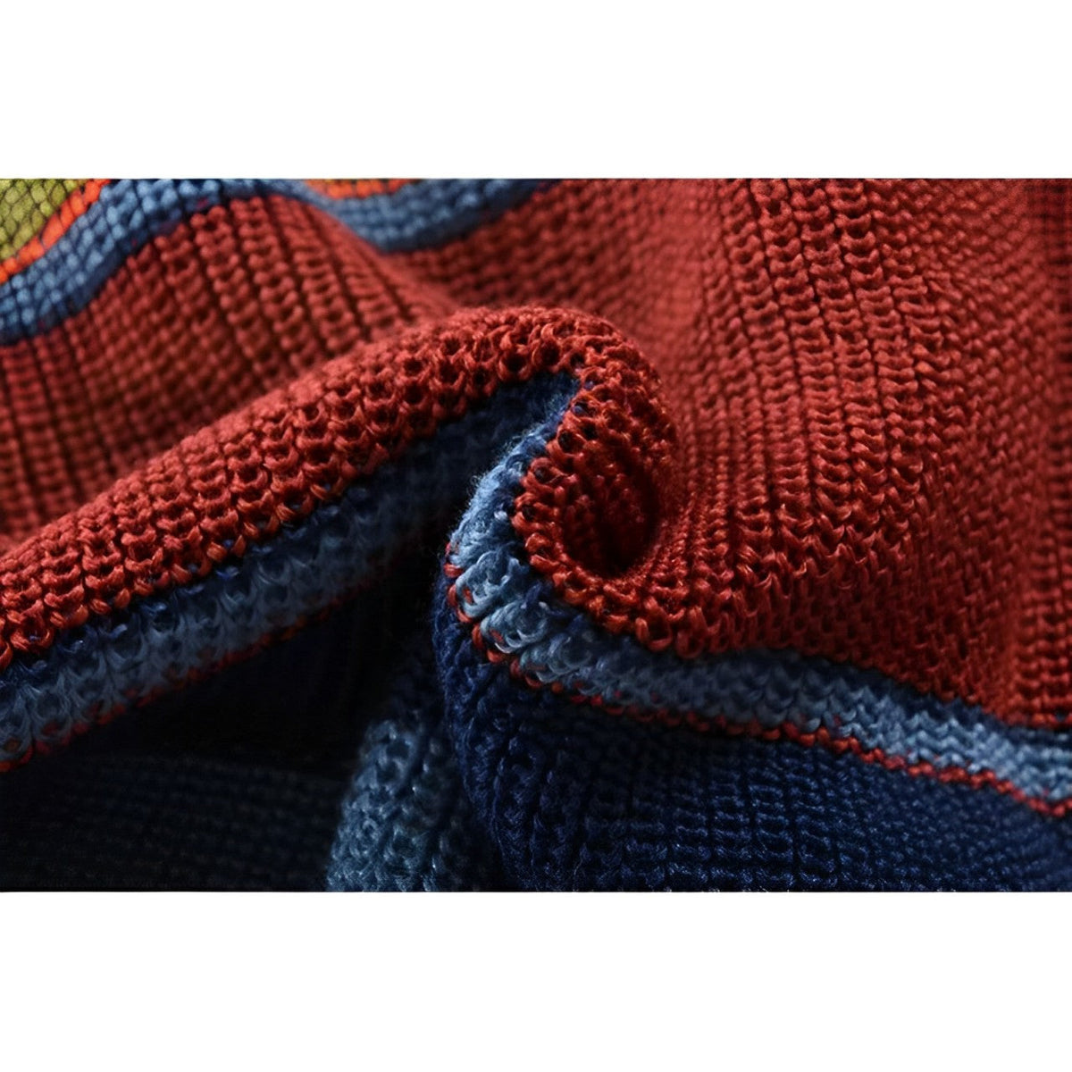 R&B | Farbblockdesign Rollkragenpullover