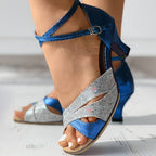 R&B | Elegante Pailletten-Sandalen