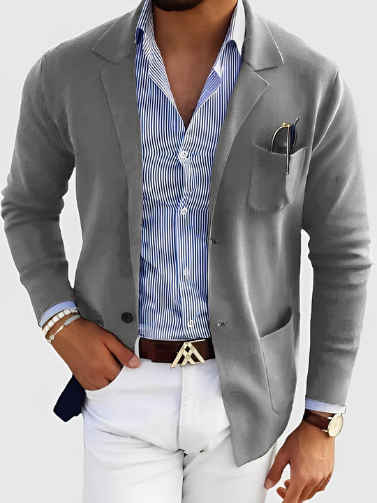 R&B | Lässiger Cardigan mit Taschen für Männer
