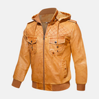 R&B | Hooded Lederjacke