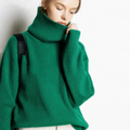 R&B | Pullover - Damen Herbst Oversized Polokragen Pullover
