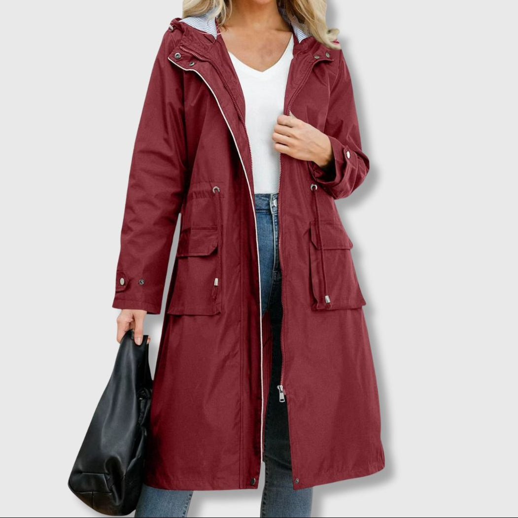 R&B | Lange Jacke mit Klassischer Silhouette