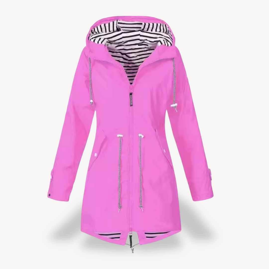 R&B | Damen Wasserdichte Kapuzenregenjacke