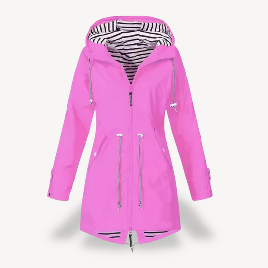 R&B | Damen Wasserdichte Kapuzenregenjacke