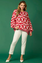 R&B | Zuckerstangen-Weihnachtsnadeln & LR&Bkuchenmann Strickpullover